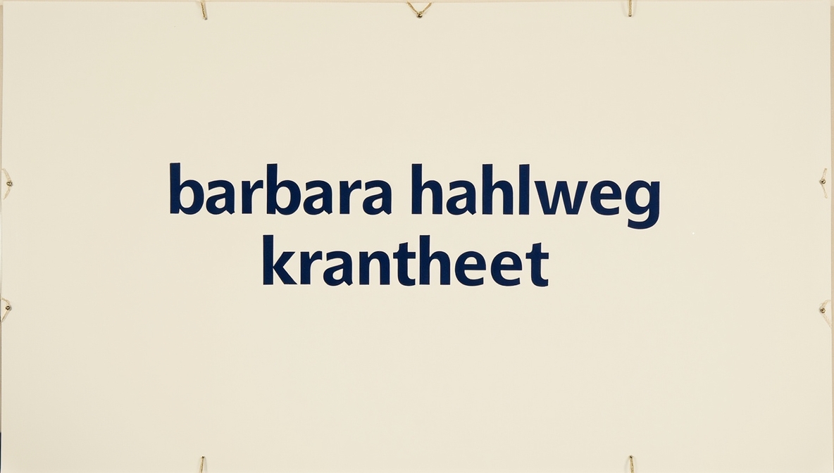 barbara hahlweg krankheit