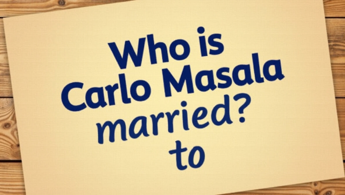 mit wem ist carlo masala verheiratet